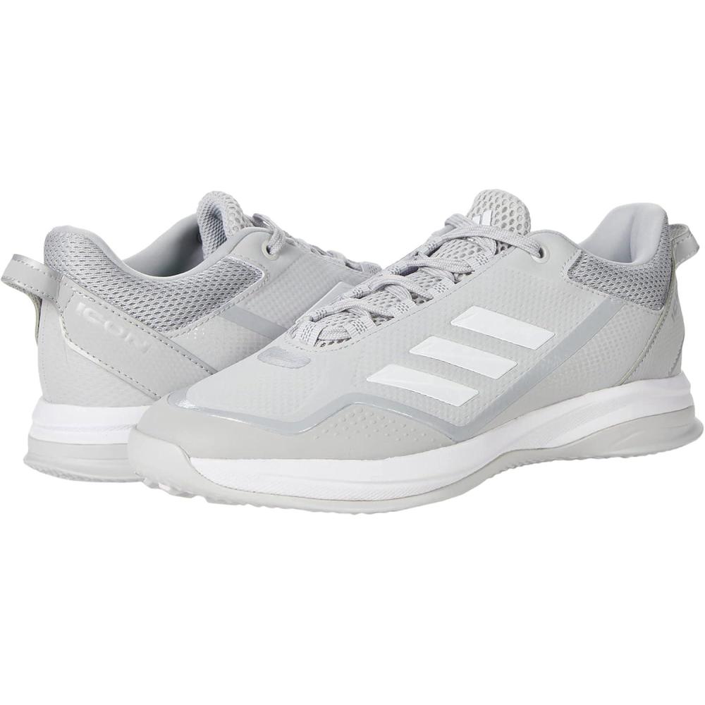 imageadidas Mens Icon 7 TurfBaseball ShoeTeam Light GreyWhiteSilver Metallic