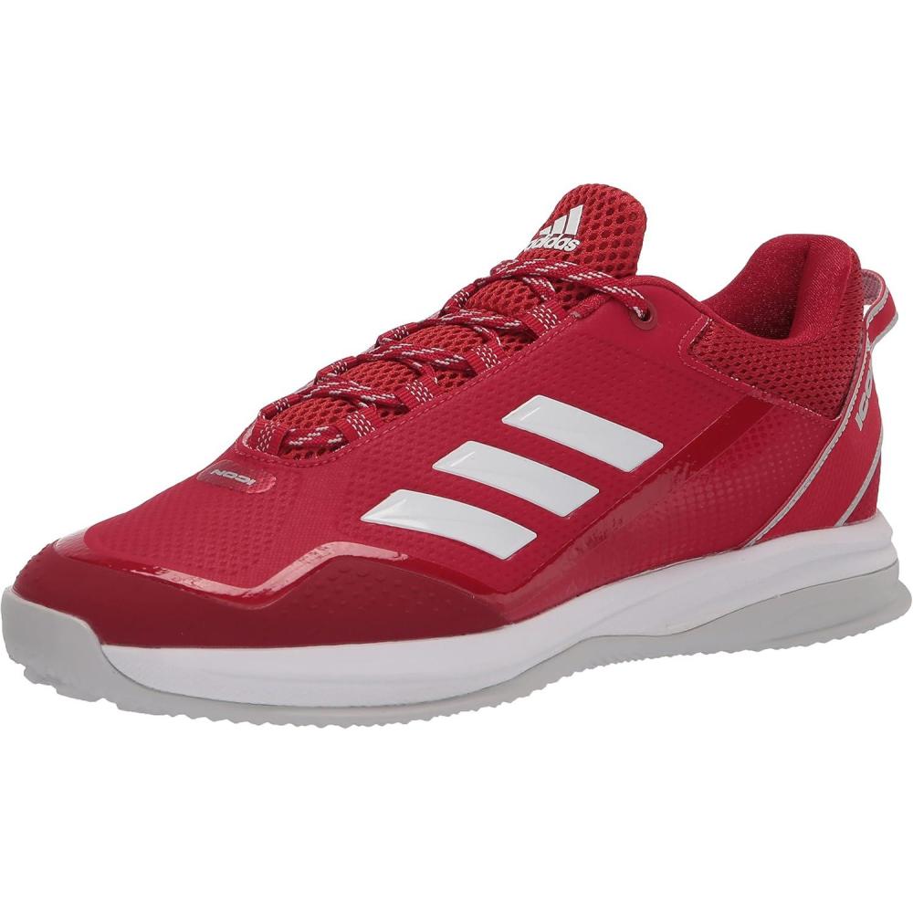 imageadidas Mens Icon 7 TurfBaseball ShoeTeam Power RedWhiteSolar Red