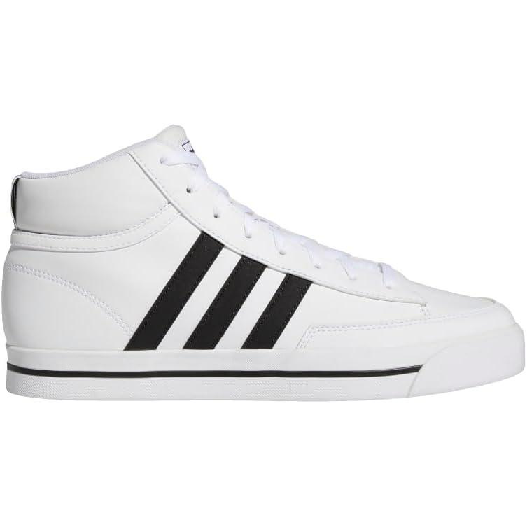 imageadidas Mens Retrovulc Mid Skate ShoeCloud WhiteCore BlackGrey Two