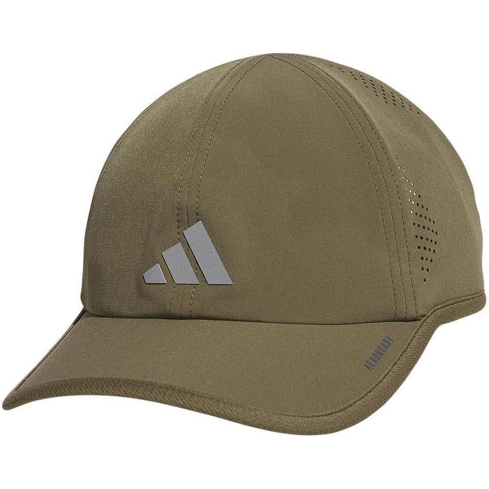 imageadidas Mens Superlite Relaxed Adjustable Performance Cap2020Olive Strata GreenSilver Metallic30