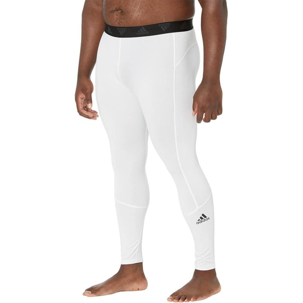 imageadidas Mens Techfit Long TightsWhite