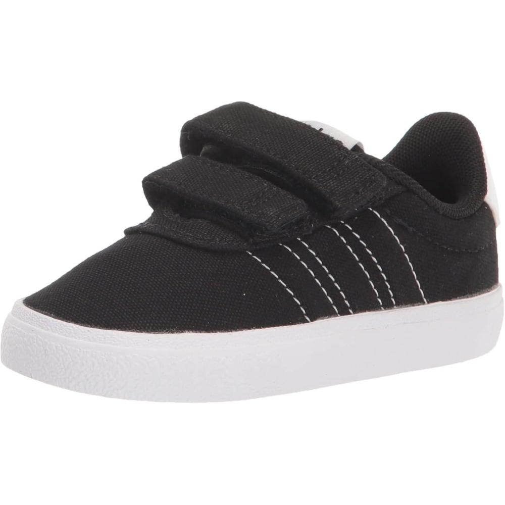 imageadidas UnisexChild Vulcraid3rSkate ShoeCore WhiteBlackCore Black