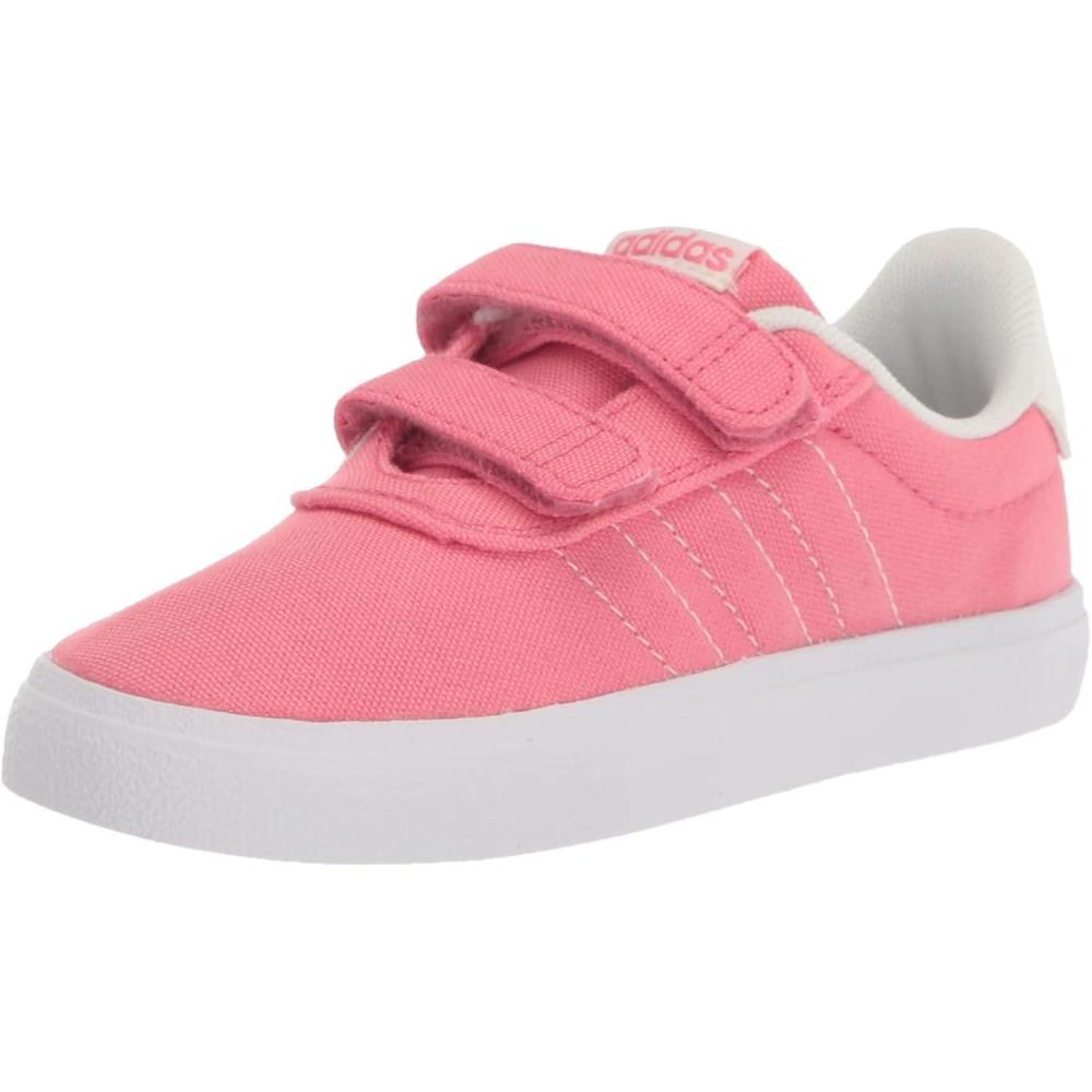 imageadidas UnisexChild Vulcraid3rSkate ShoeRose ToneCloud WhiteWhite