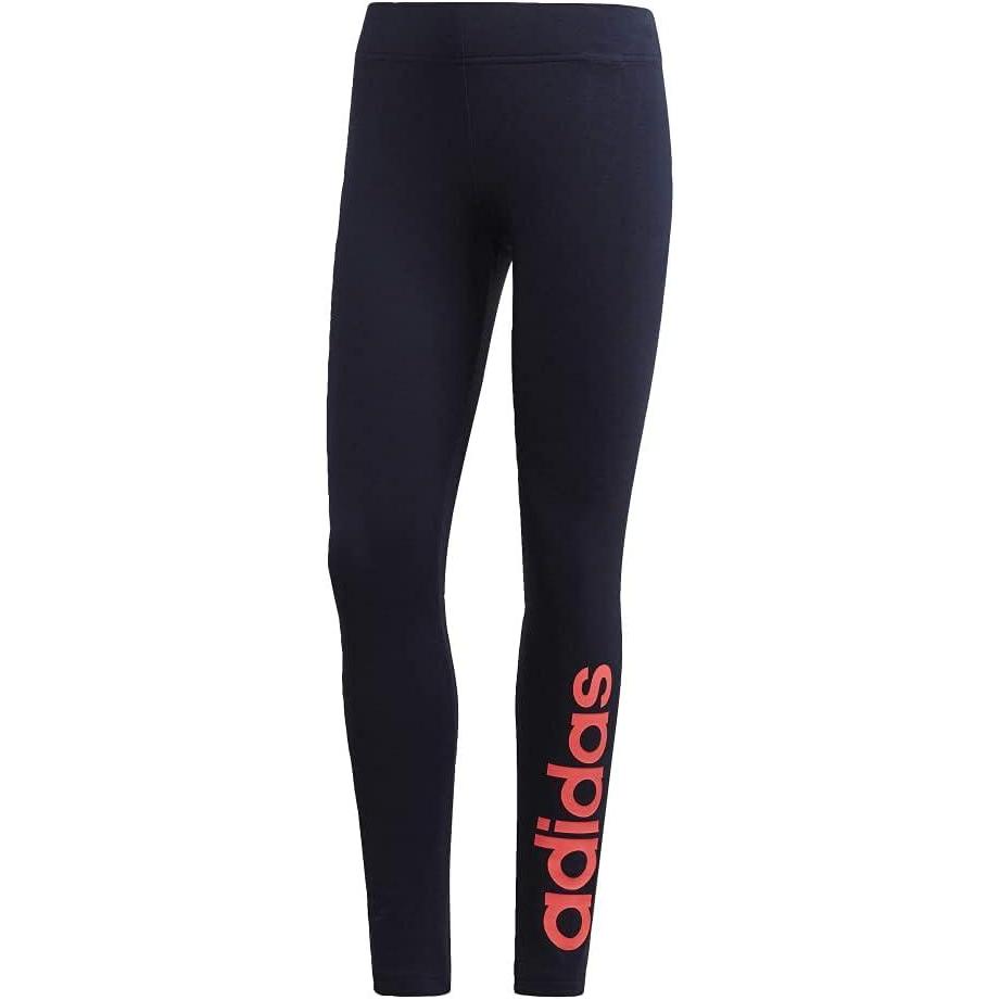imageadidas Womens Essentials Linear TightsLegend InkSignal Pink