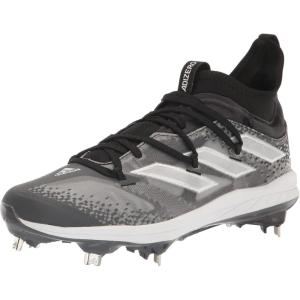 adidas Men’s Adizero Afterburner Nwv Cleats Sneaker(Black/White/Grey)