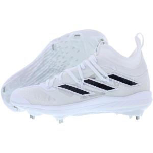 adidas Men’s Adizero Afterburner Nwv Cleats Sneaker(Cloud White/Jet Black/Wind White)