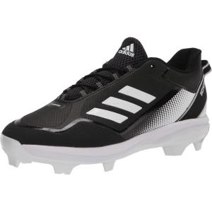 adidas Men’s Icon 7 Baseball Shoe(Black/Silver Metallic/White)