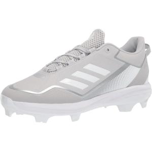 adidas Men’s Icon 7 Baseball Shoe(Team Light Grey/Cloud White/Silver M)
