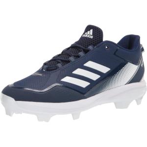 adidas Men’s Icon 7 Baseball Shoe(Team Navy Blue/Silver Metallic/White)