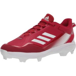 adidas Men’s Icon 7 Baseball Shoe(Team Power Red/Silver Metallic/White)
