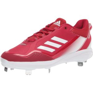 adidas Men’s Icon 7 Baseball Shoe(Team Power Red/White/Silver Metallic)