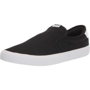 adidas Unisex-Adult Vulcraid3r Slip on Running Shoe(Black/Black/White(q3))