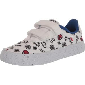 adidas Unisex-Child Vulcraid3rSkate Shoe(White/White/Better Scarlet (Spider-man))