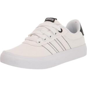 adidas Unisex-Child Vulcraid3rSkate Shoe(White/White/Black)