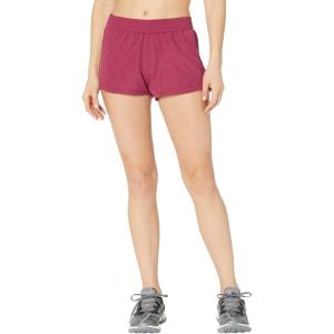 adidas Women’s Pacer 3-Stripes Woven Heather Shorts(Legacy Burgundy)