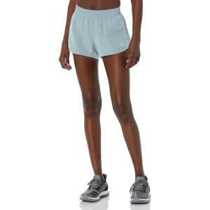 adidas Women’s Pacer 3-Stripes Woven Heather Shorts(Magic Grey)