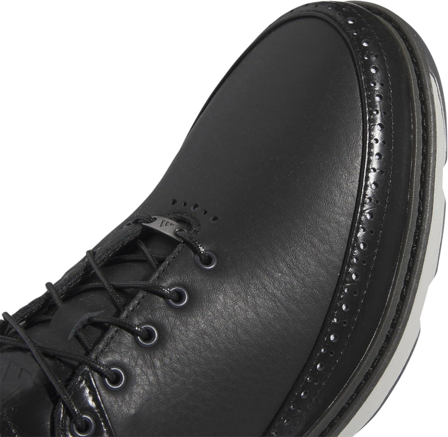 imageAdidas UnisexAdult Mc80 Spikeless Golf ShoesCore BlackDark Silver MetallicGrey Two