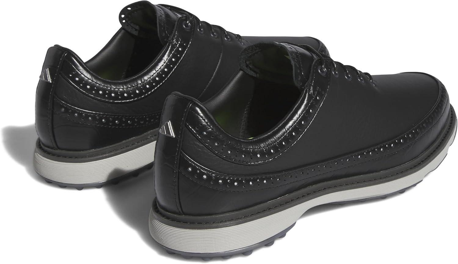 imageAdidas UnisexAdult Mc80 Spikeless Golf ShoesCore BlackDark Silver MetallicGrey Two