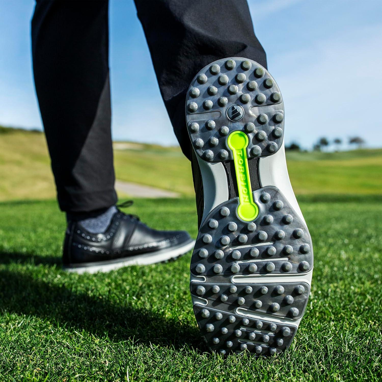 imageAdidas UnisexAdult Mc80 Spikeless Golf ShoesCore BlackDark Silver MetallicGrey Two