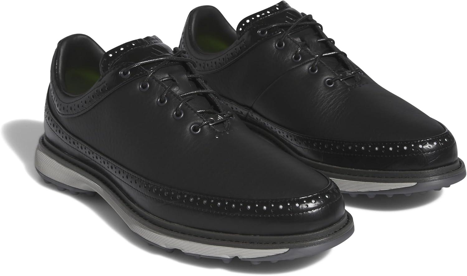 imageAdidas UnisexAdult Mc80 Spikeless Golf ShoesCore BlackDark Silver MetallicGrey Two