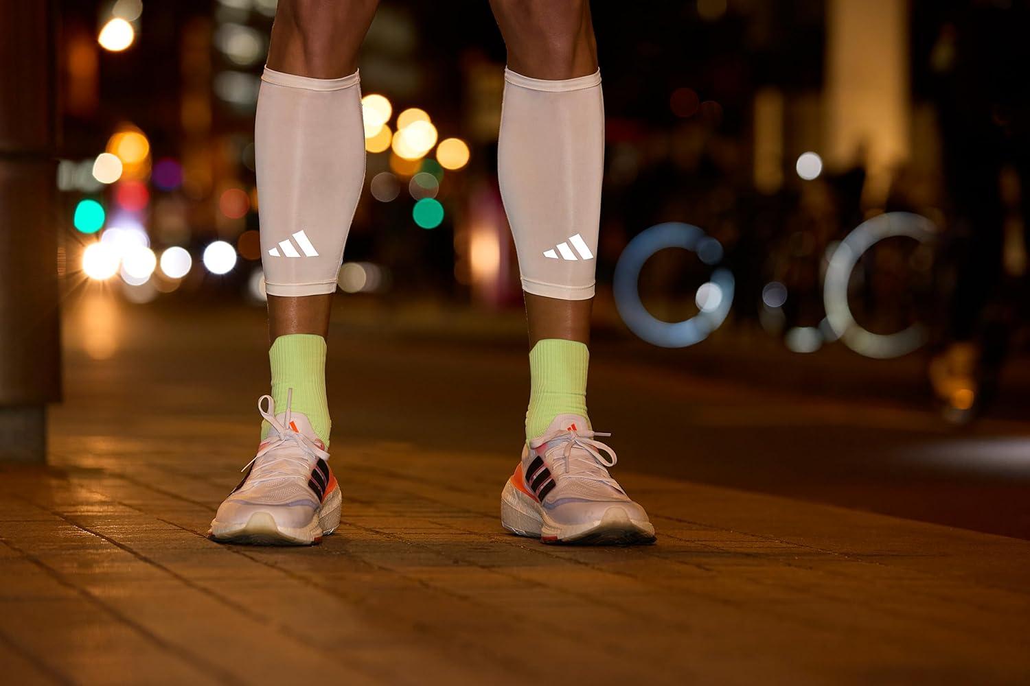 imageadidas Aeroready Compression Calf Sleeves Lightweight MoistureWicking Calf Compression SleevesWhite