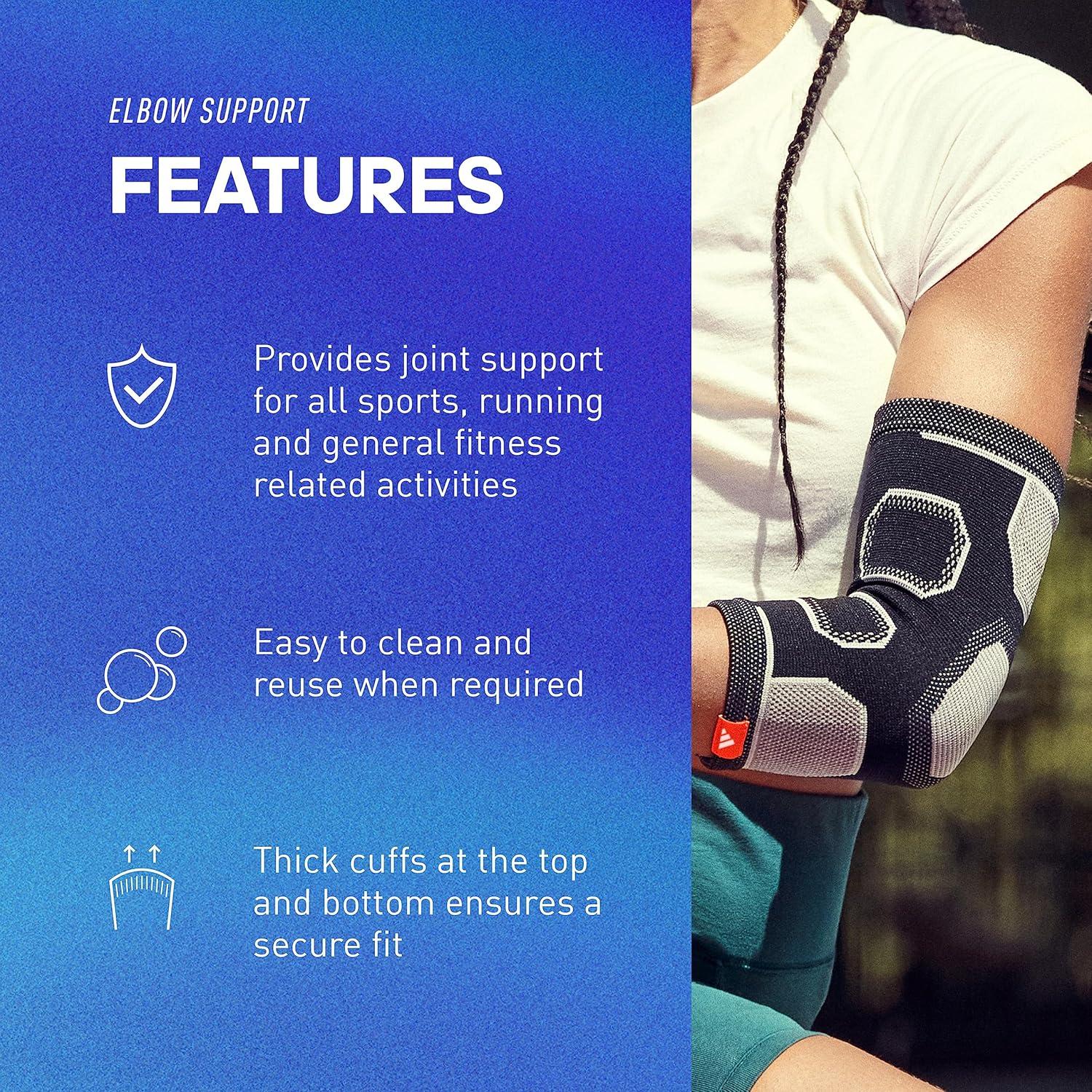 imageadidas Knitted Support Sleeve Ergonomic Compression SleeveElbow Support