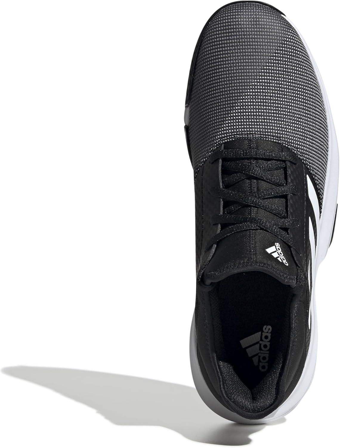 imageadidas Mens Gamecourt 2 Tennis ShoesCore Black Ftwr White Grey Six