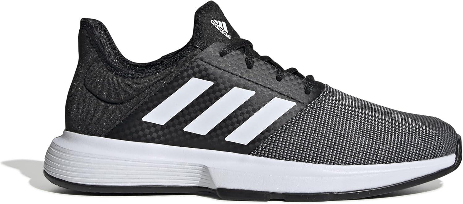 imageadidas Mens Gamecourt 2 Tennis ShoesCore Black Ftwr White Grey Six