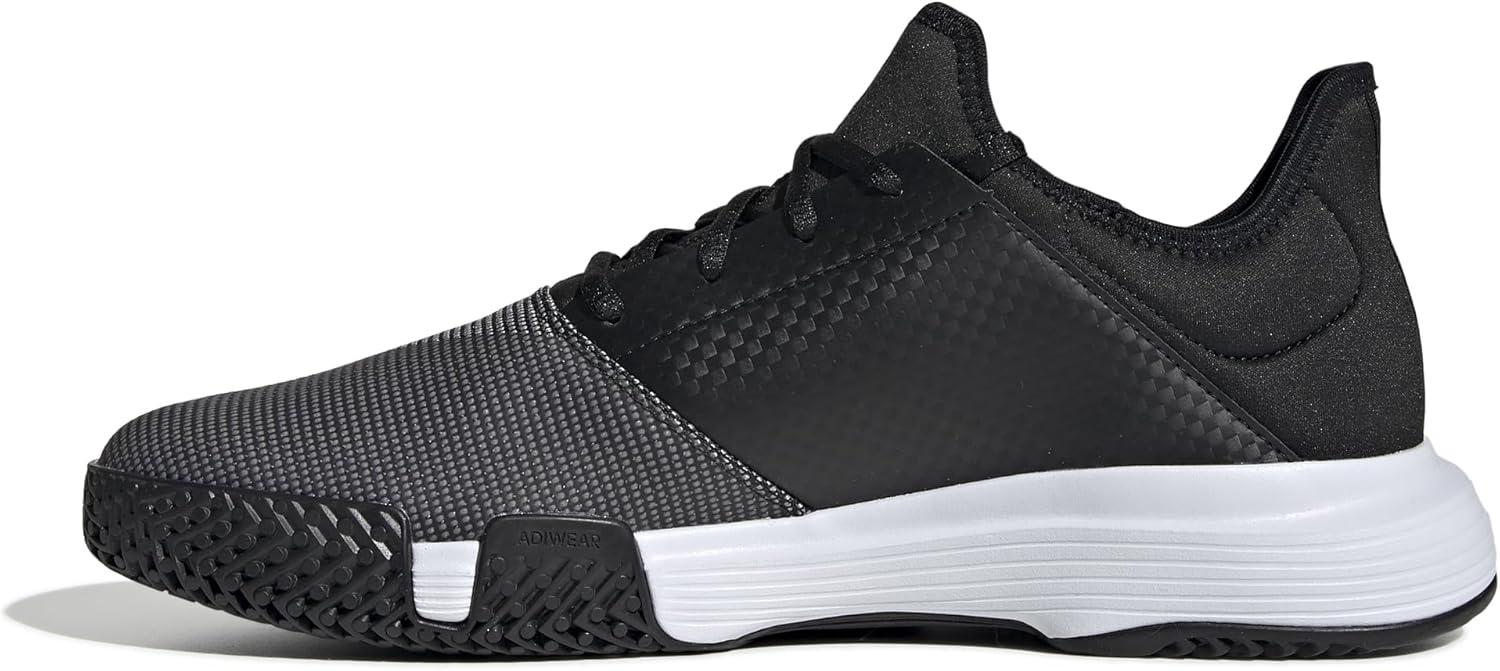 imageadidas Mens Gamecourt 2 Tennis ShoesCore Black Ftwr White Grey Six
