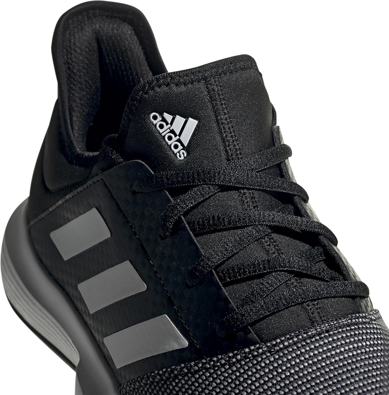 imageadidas Mens Gamecourt 2 Tennis ShoesCore Black Ftwr White Grey Six