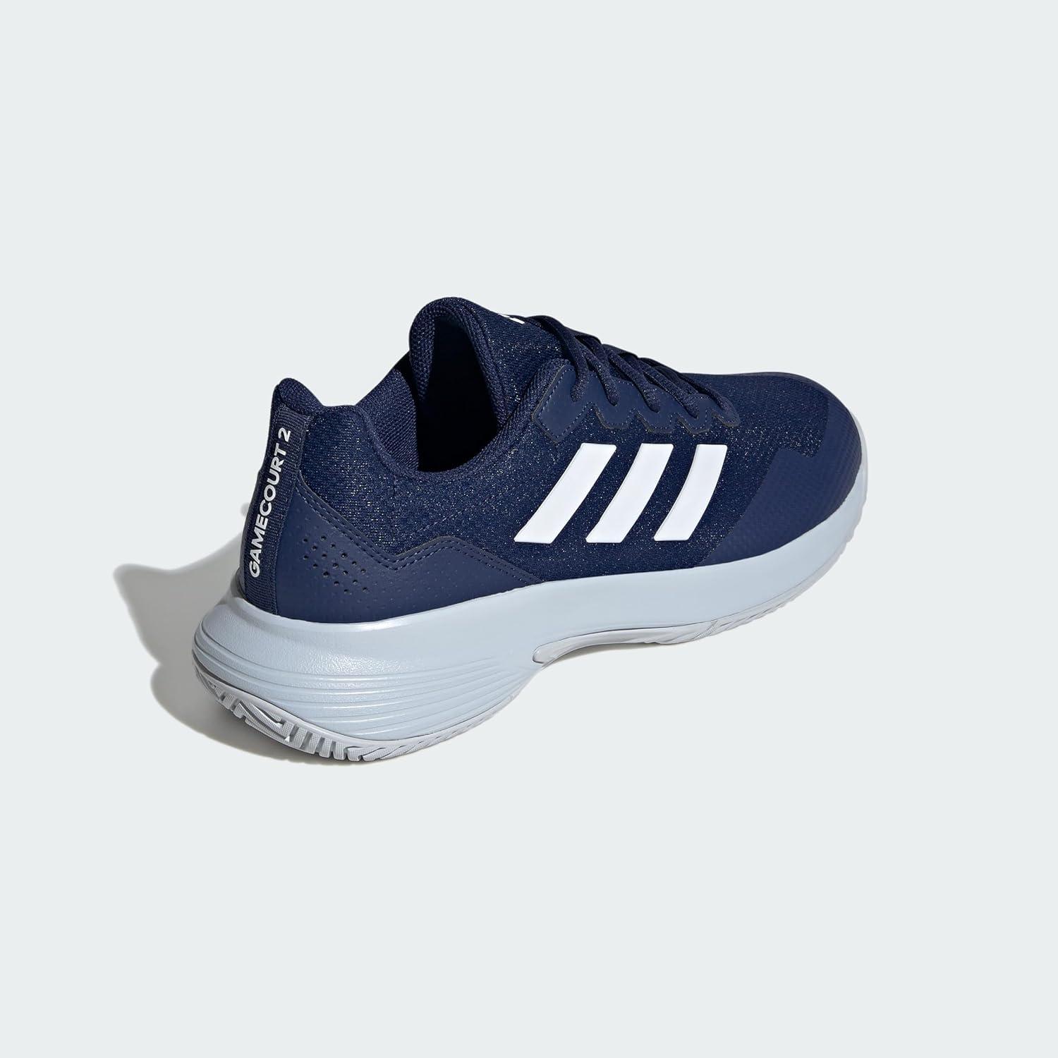 imageadidas Mens Gamecourt 2 Tennis ShoesDark Blue Cloud White Halo Blue