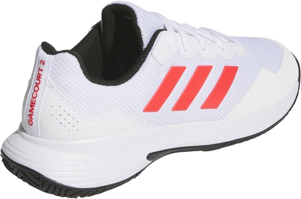 imageadidas Mens Gamecourt 2 Tennis ShoesFtwr White Lucid Red Core Black