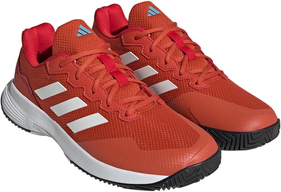 imageadidas Mens Gamecourt 2 Tennis ShoesPreloved RedWhitePreloved Blue