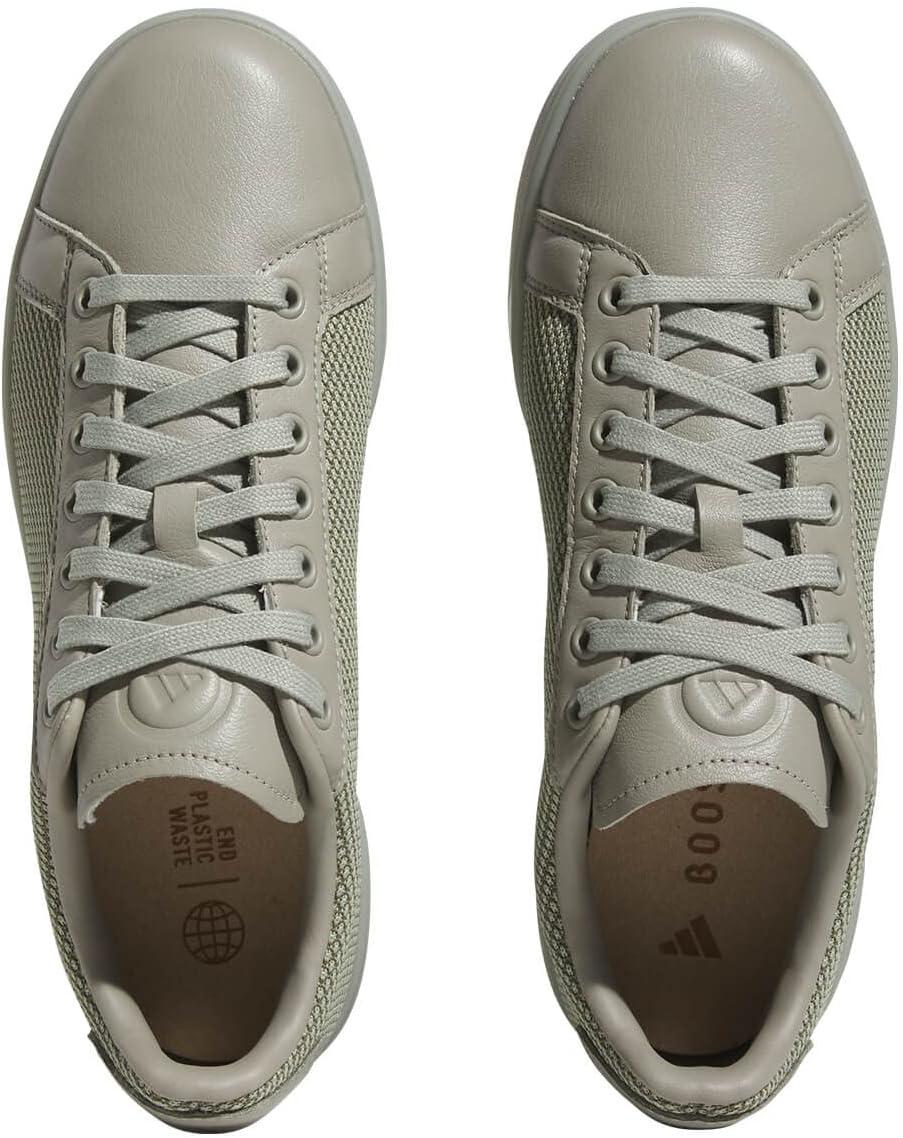 imageadidas Mens GoTo Spikeless 1 Golf ShoeSilver Pebble Olive Stripe