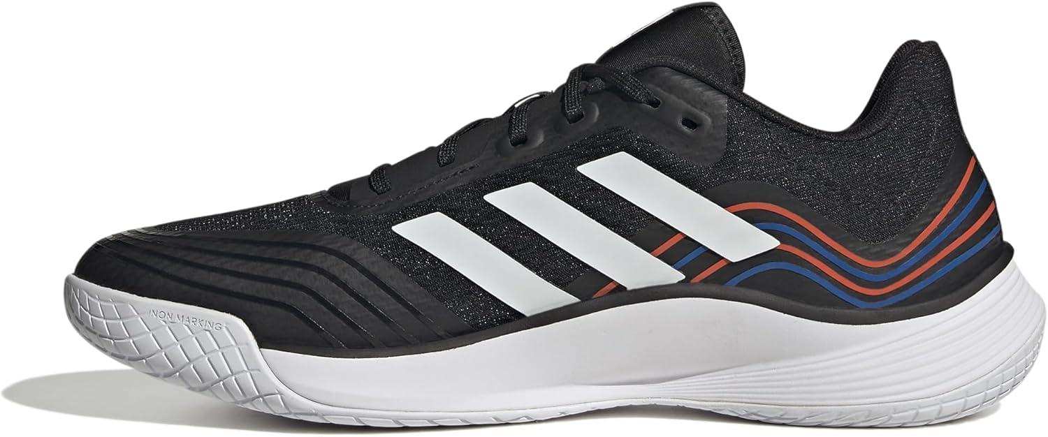 imageadidas Mens Novaflight Volleyball SneakersCore Black Cloud White Solar Red