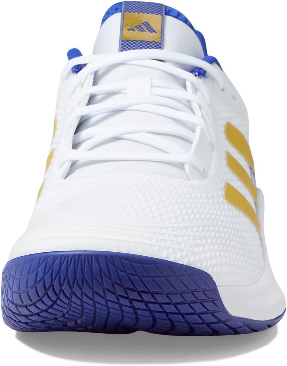 imageadidas Mens Novaflight Volleyball SneakersWhiteMatte GoldLucid Blue