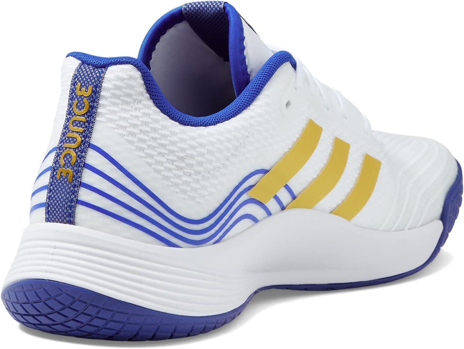 imageadidas Mens Novaflight Volleyball SneakersWhiteMatte GoldLucid Blue
