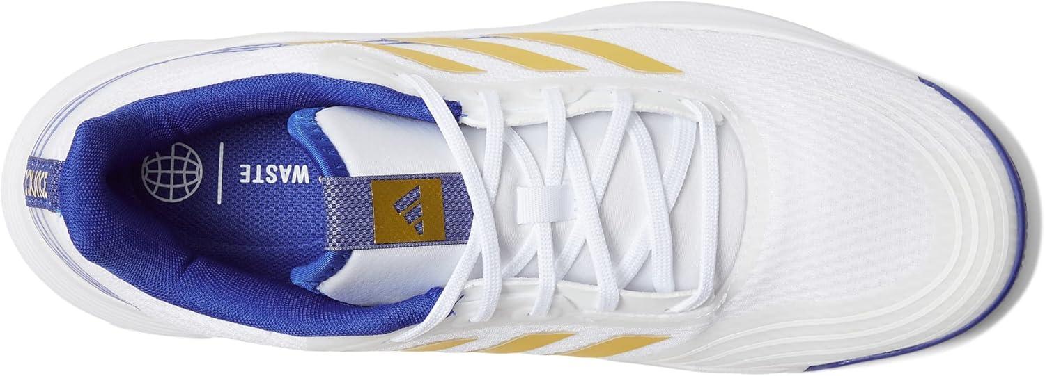 imageadidas Mens Novaflight Volleyball SneakersWhiteMatte GoldLucid Blue