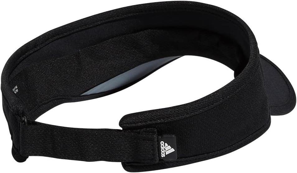 imageadidas Mens Superlite Adjustable Fit Sport Performance Visor20BlackSilver Reflective
