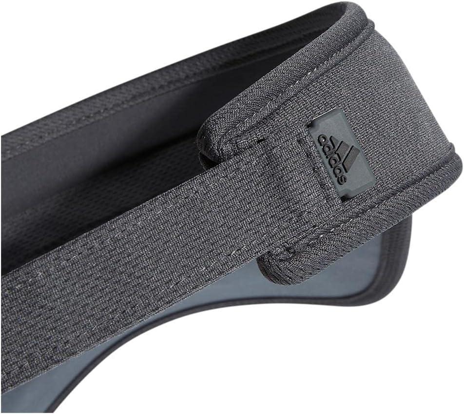 imageadidas Mens Superlite Adjustable Fit Sport Performance Visor20Grey SixBlack Reflective