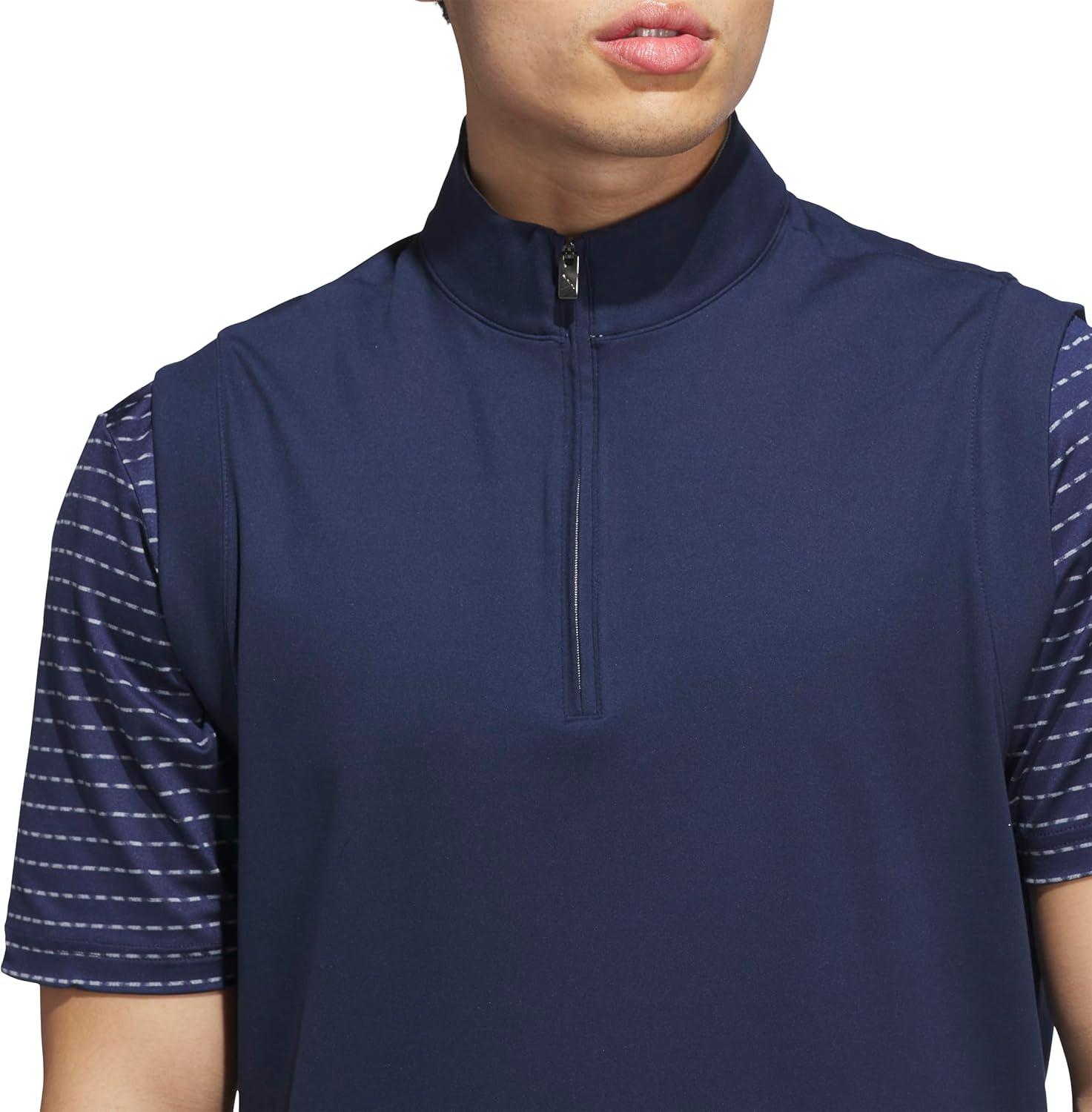 imageadidas Mens Ultimate365 Elevated QuarterZip VestCollegiate Navy