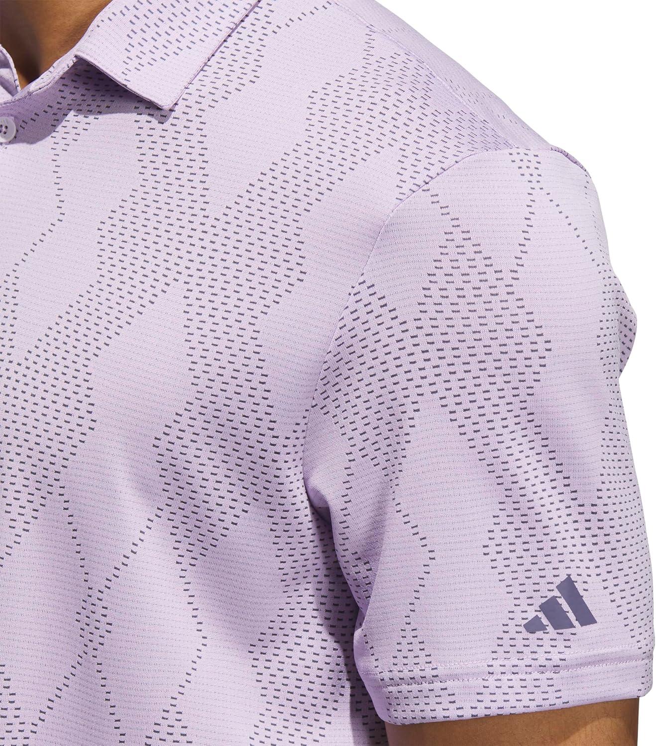 imageadidas Mens Ultimate365 Micro Texture Polo ShirtPowder Plum