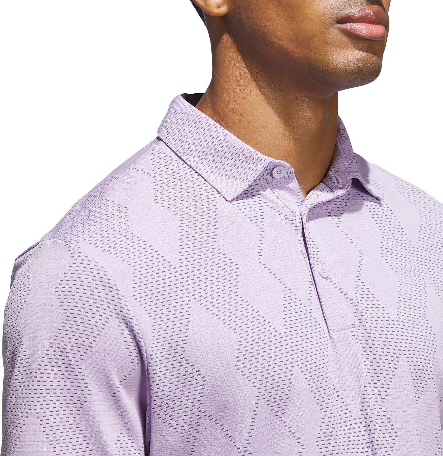 imageadidas Mens Ultimate365 Micro Texture Polo ShirtPowder Plum