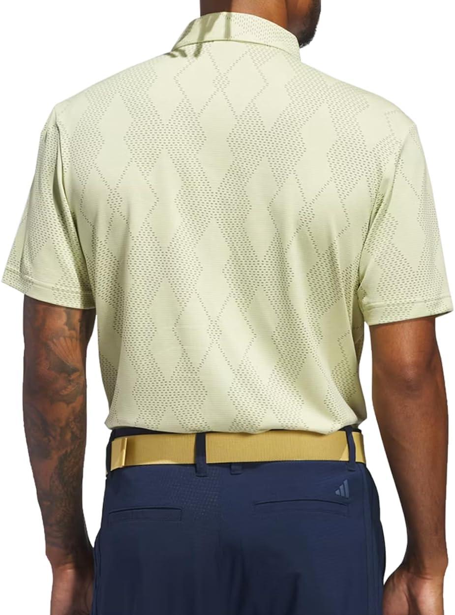 imageadidas Mens Ultimate365 Micro Texture Polo ShirtPowder Yellow S25