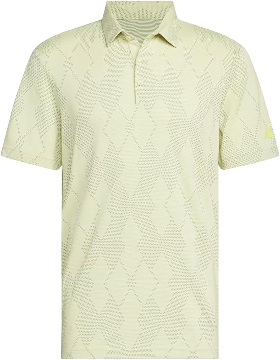 imageadidas Mens Ultimate365 Micro Texture Polo ShirtPowder Yellow S25