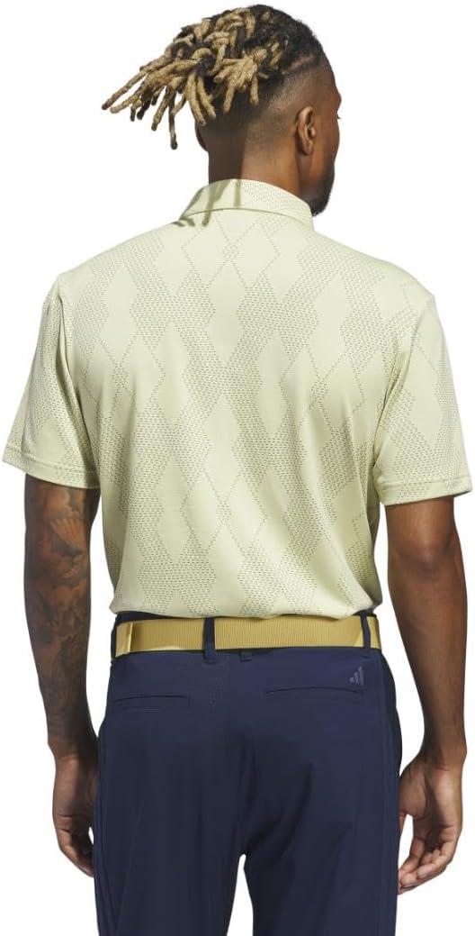 imageadidas Mens Ultimate365 Micro Texture Polo ShirtPowder Yellow S25