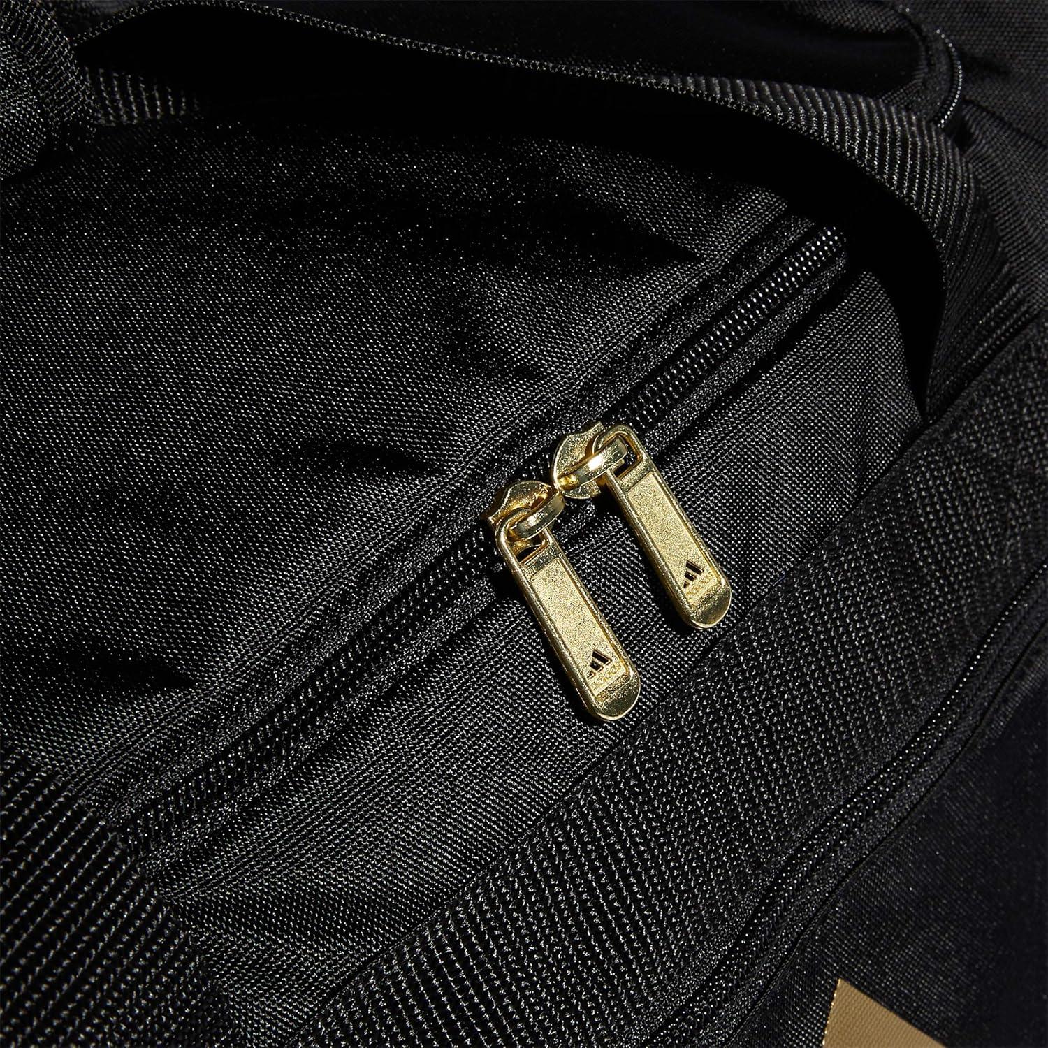 imageadidas Unisex Adult Defender 40 Gym Duffel Bag for Men and WomenBlackGold Metallic