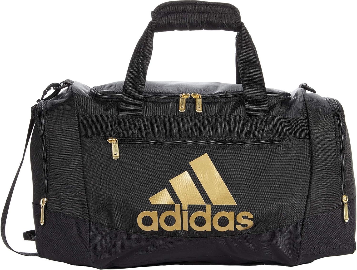 imageadidas Unisex Adult Defender 40 Gym Duffel Bag for Men and WomenBlackGold Metallic