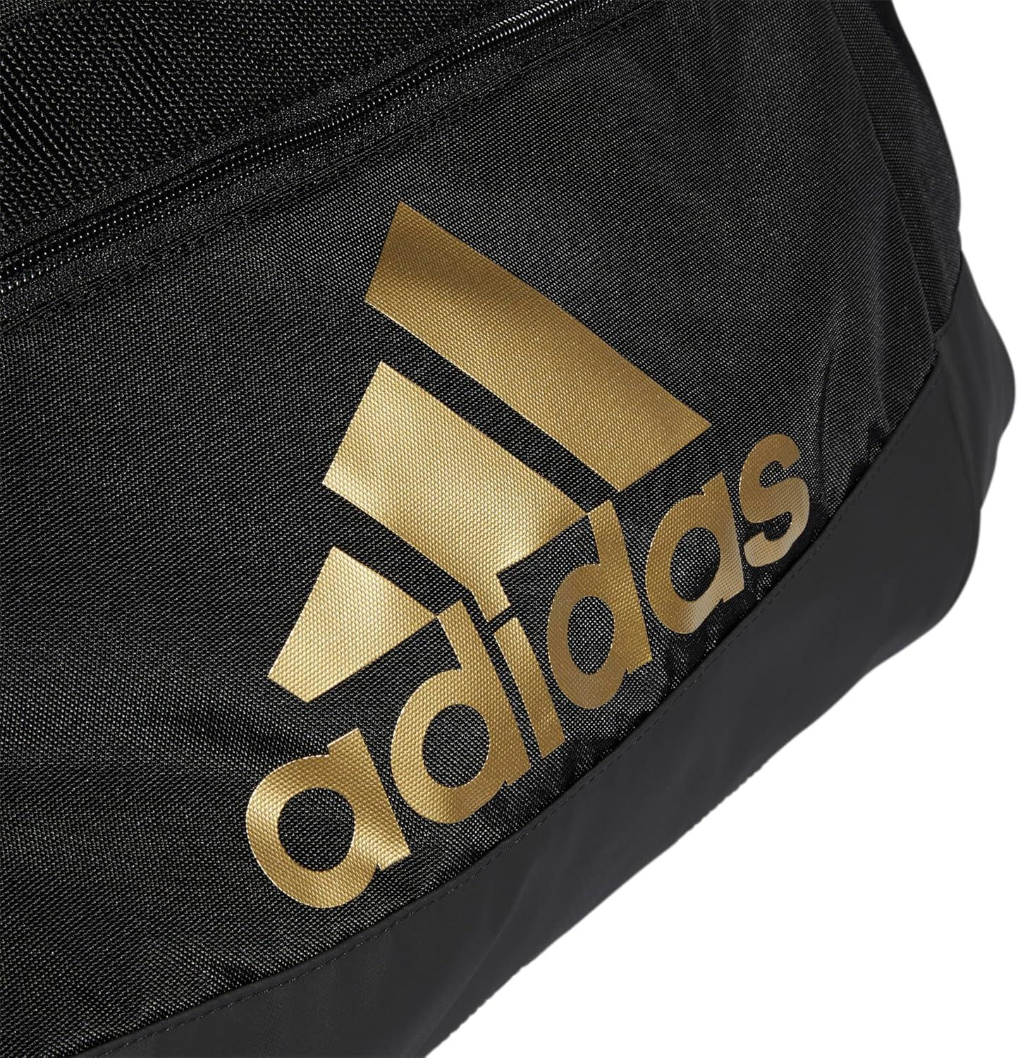 imageadidas Unisex Adult Defender 40 Gym Duffel Bag for Men and WomenBlackGold Metallic