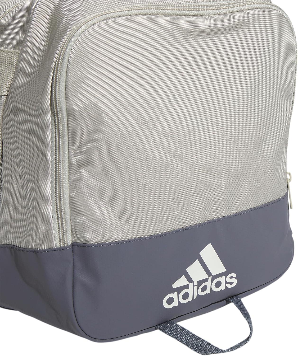 imageadidas Unisex Adult Defender 40 Gym Duffel Bag for Men and WomenPutty GreyOff WhiteOnix Grey